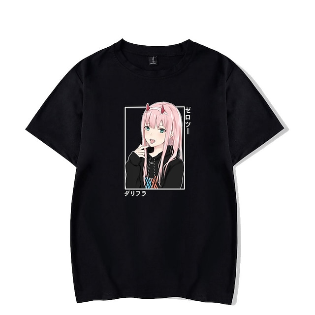 Toys & Hobbies Cosplay & Costumes | Inspired by Darling in the Franxx Zero Two Anime Cartoon Polyester / Cotton Blend Print Hara