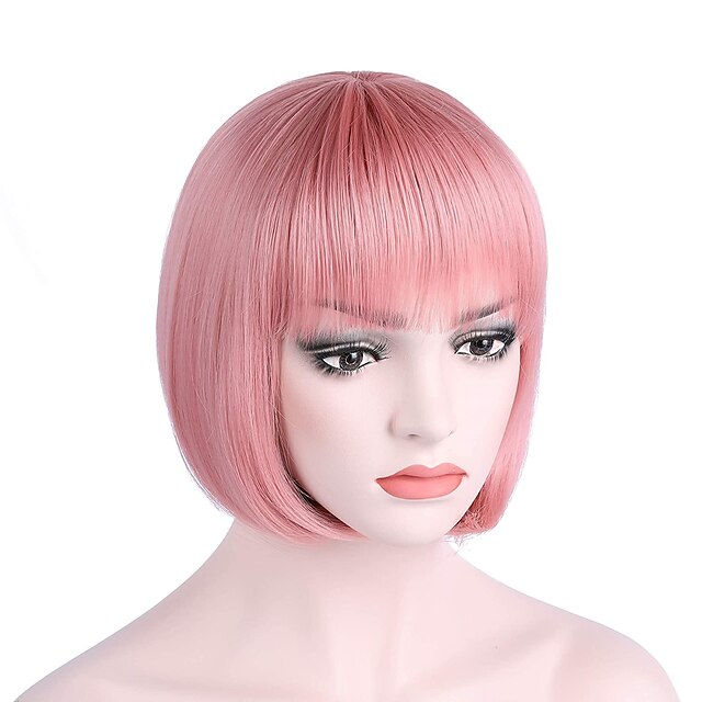 Beauty & Hair Wigs & Hair Pieces | 10 Short Straight Hair Flapper Cosplay Costume Bob Wig 1920s The Great Gatsby Cosplay Costume