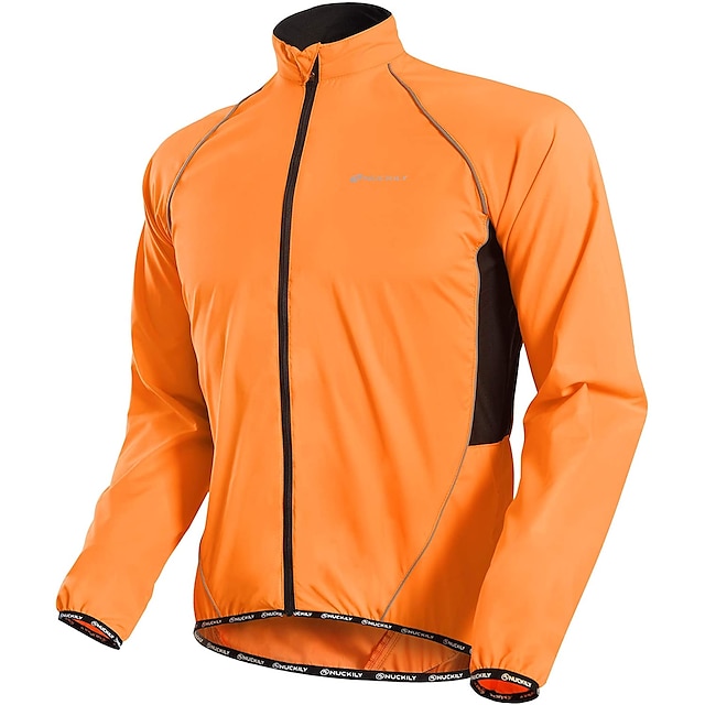 Nuckily Men's Cycling Jacket Rain Jacket Packable Waterproof Windproof