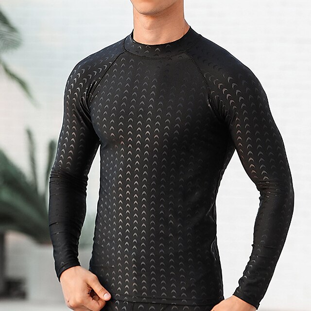 Sports & Outdoors Surfing, Diving & Snorkeling | Mens Rash guard Swimsuit UV Sun Protection UPF50+ Breathable Full Body Swimwear