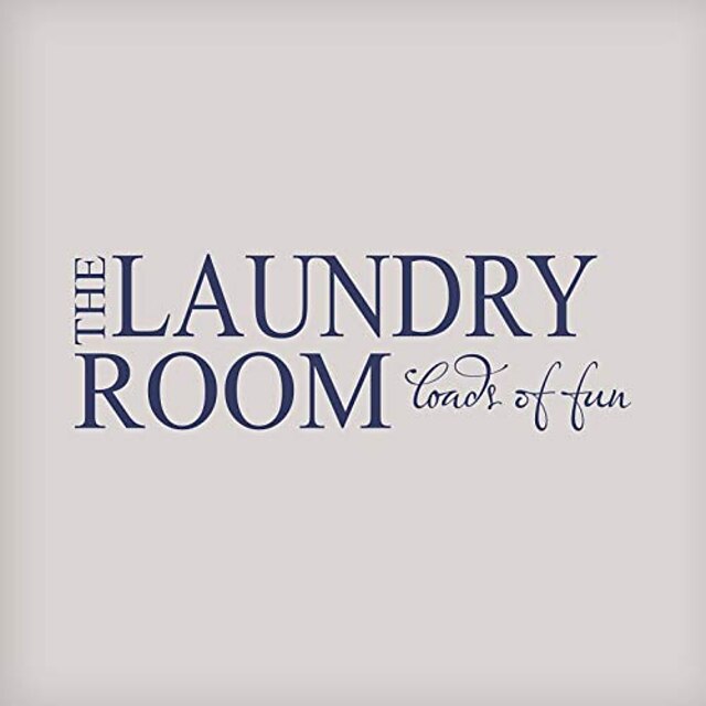 Home & Garden Home Decor | the laundry room-loads of fun…vinyl wall decal - -matte dark blue-44 x 14 - CO50939