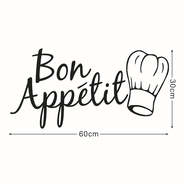 Home & Garden Home Decor | wall decor bon appetit vinyl lettering art removable wall sticker stylish mural unique design for din