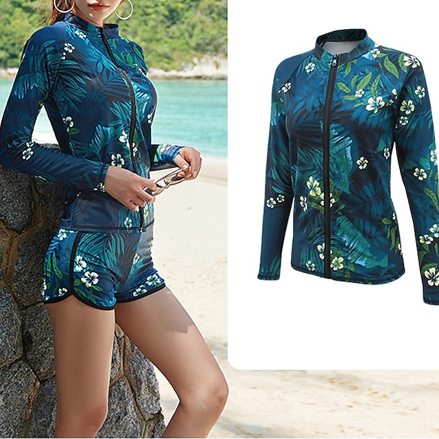 Sports & Outdoors Surfing, Diving & Snorkeling | Womens Rash Guard UV Sun Protection UPF50+ Breathable Long Sleeve Swim Shirt Fr