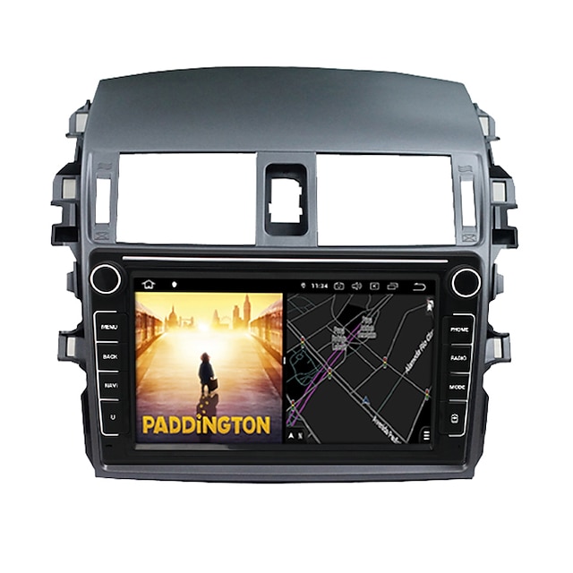  Fabriks Outlet 8 tum 2 Din Android In-Dash DVD-spelare Pekskärm GPS RDS för Toyota Corolla / Wifi / SD / USB-stöd