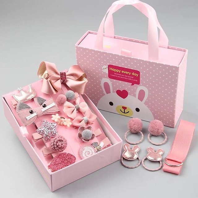  caja de regalo para niños accesorios para el cabello para niños niñas tocado bebé princesa hada linda horquilla