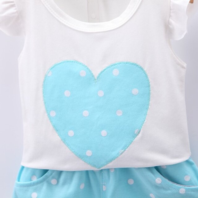 Baby & Kids Girls Clothing | Kids Girls Tank & Cami Shorts 2 Pieces Sleeveless Blue Pink Dusty Rose Dot Bow Cotton Basic Chic & 