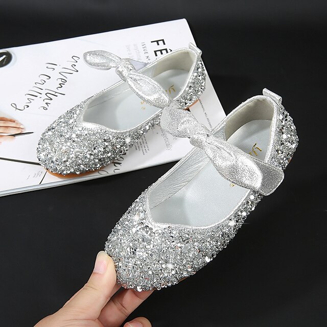 Shoes & Bags Kids Shoes | Girls Flats Flower Girl Shoes Formal Shoes Princess Shoes Rubber PU Portable Cartoon Design Non Slip D