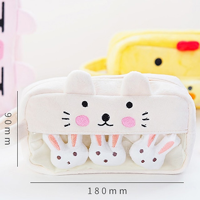 Consumer Electronics Stationery | PencilpenCase box back to school gift Cute animals large capacity Simple Stationery Bag Holder