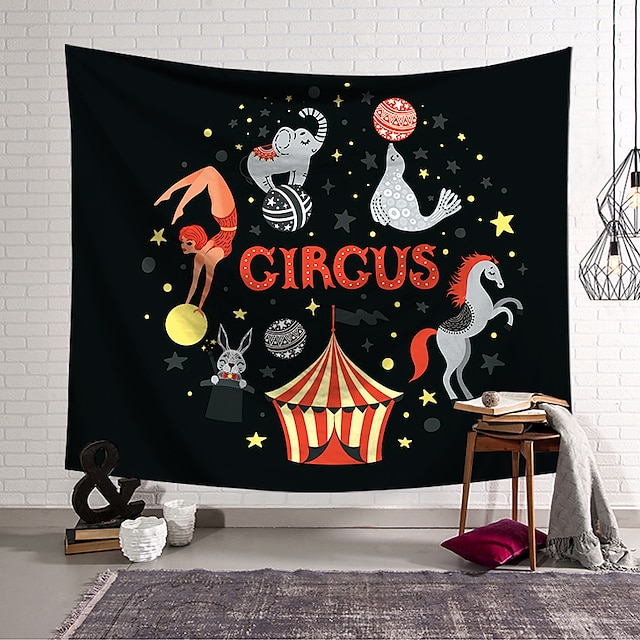 Home & Garden Home Decor | Circus Animals Wall Tapestry Art Decor Blanket Curtain Hanging Home Bedroom Living Room Decoration Po