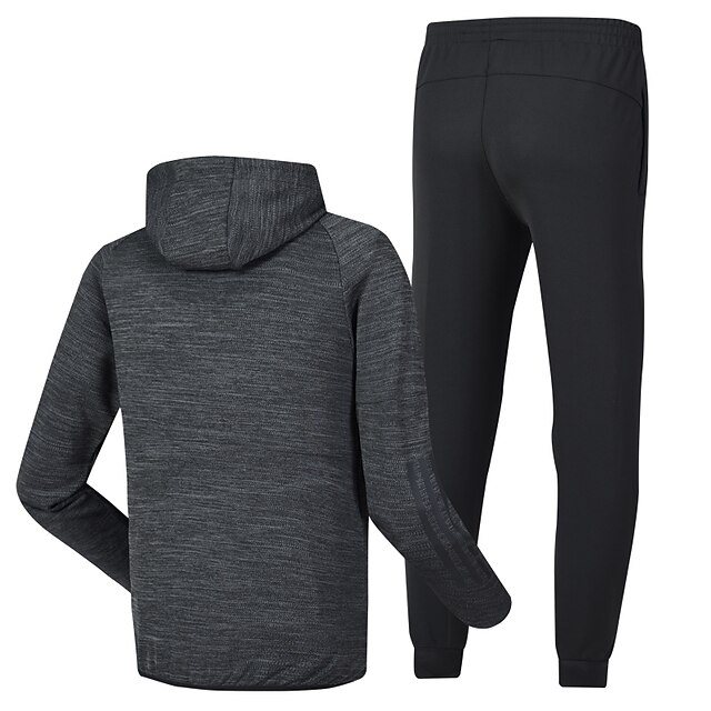 Sports & Outdoors Running, Jogging & Walking | Mens 2 Piece Tracksuit Athletic 2pcs Winter Long Sleeve Thermal Warm Windproof Br