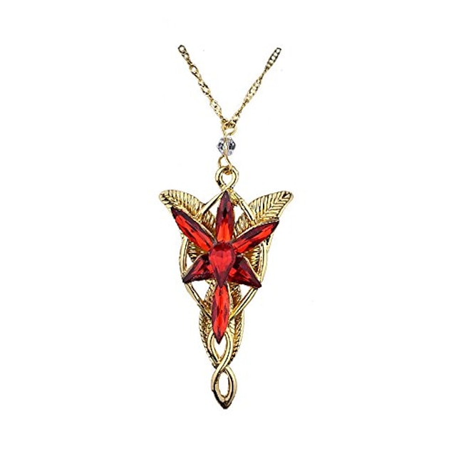  fashion jewelry arwen evenstar pendant elf princess resin diamonds necklace