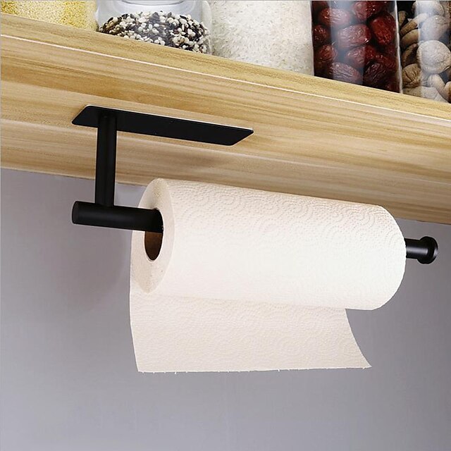 Towel Rack -60cm Towel Rack Bathroom Towel Rack Bathroom Space Aluminum Perforated Rod Size: 30cm no Aluminum Strip 