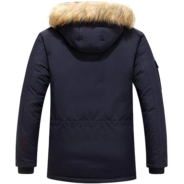 Men's Winter Polyester Thermal Warm Fleece Lining Windproof Breathable ...