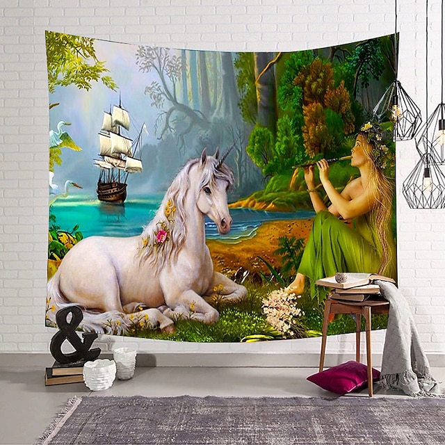 Home & Garden Home Decor | Fairytale Wall Tapestry Art Decor Blanket Curtain Hanging Home Bedroom Living Room Decoration - SX651