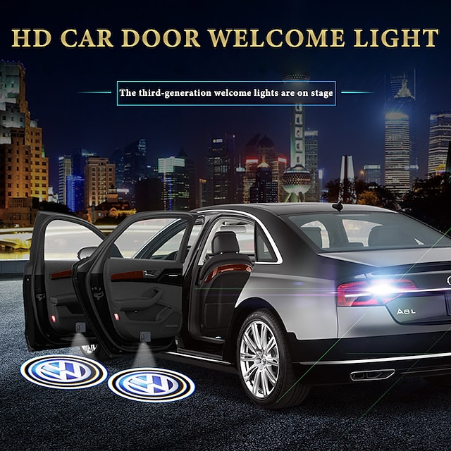  2Pcs/set LED Logo Light Shadow Lights Projector Car Door LED Light for honda BMW mazda  audi