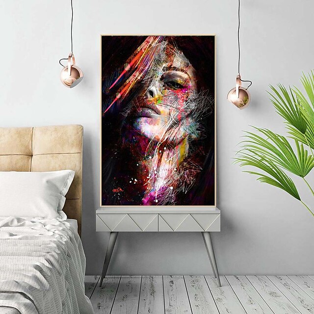 Wall Art Canvas Prints Painting Artwork Picture Portrait Beauty Gold ...