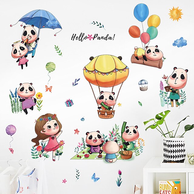 Home & Garden Home Decor | Cartoon Wall Stickers Bedroom / Living Room Removable PVC Home Decoration Wall Decal 1pc 60*90CM - TB