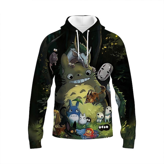  Totoro Cosplay Anime Cartoon Manga Anime 3D 3D Harajuku Graphic For Couple's Unisex All Adults' Back To School 3D Print