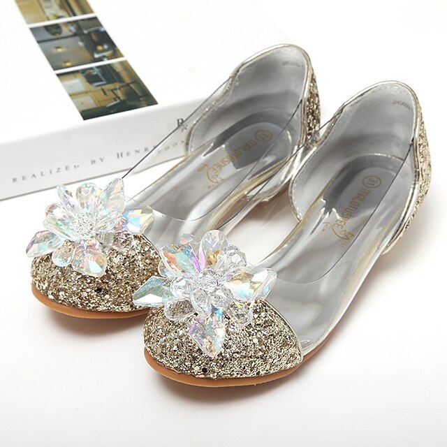 Girls' Heels Daily Glitters Dress Shoes Cosplay PU Height-increasing ...