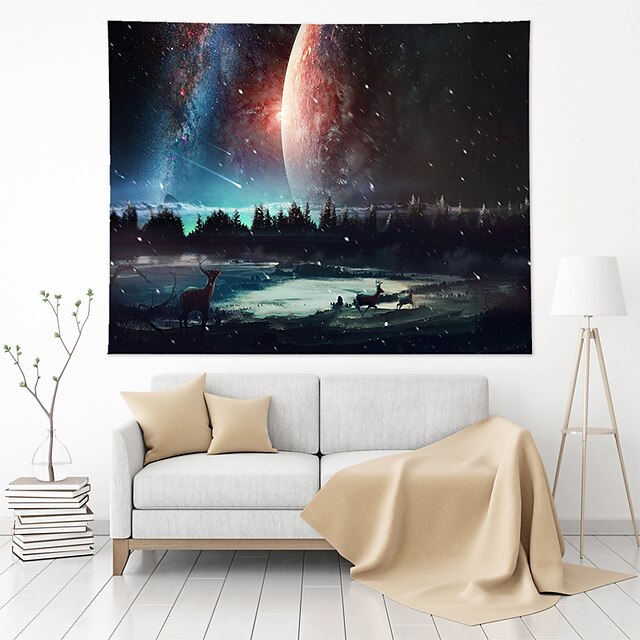 Home & Garden Home Decor | Galaxy Wall Tapestry Art Decor Blanket Curtain Hanging Home Bedroom Living Room Decoration Polyester 