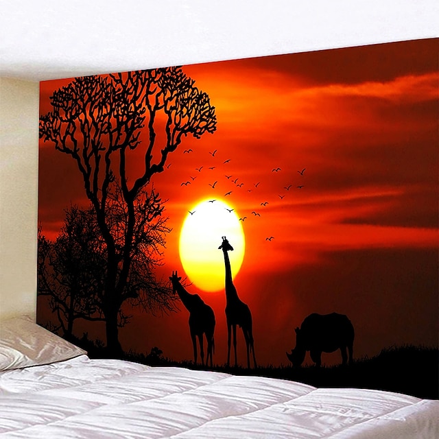 Home & Garden Home Decor | Animal Wall Tapestry Art Decor Blanket Curtain Hanging Home Bedroom Living Room Decoration Polyester 