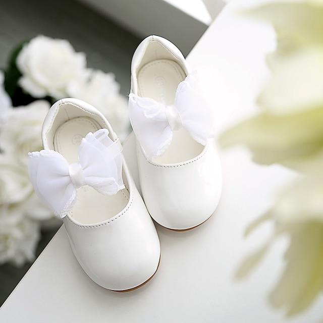 Shoes & Bags Kids Shoes | Girls Flats Mary Jane Flower Girl Shoes Princess Shoes Patent Leather Wedding Dress Shoes Toddler(9m-4