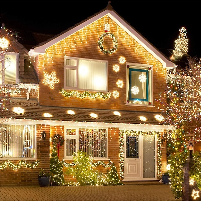 Icicle String Light Decor Light IP44 Outdoor Holiday Light Icicle ...