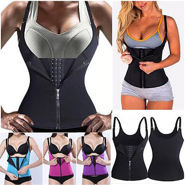  Waist Trainer Vest Body Shaper Sweat Waist Trainer Corset Sports Neoprene Yoga Pilates Exercise & Fitness Stretchy Tummy Control Weight Loss For Women / Adults'