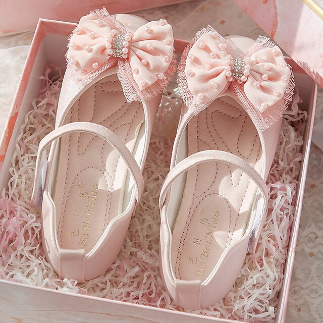 Shoes & Bags Kids Shoes | Girls Flats Comfort Mary Jane Flower Girl Shoes Faux Fur PU Little Kids(4-7ys) Daily Party & Evening W