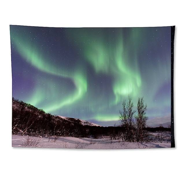 Home & Garden Home Decor | Landscape Aurora Wall Tapestry Art Decor Blanket Curtain Hanging Home Bedroom Living Room Decoration 