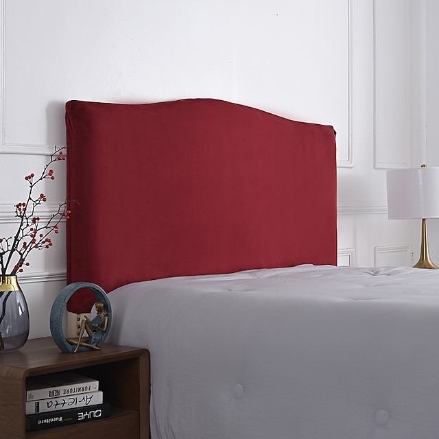 Velvet Bed Headboard Cover for Bedroom Decoration, Stretch Bed