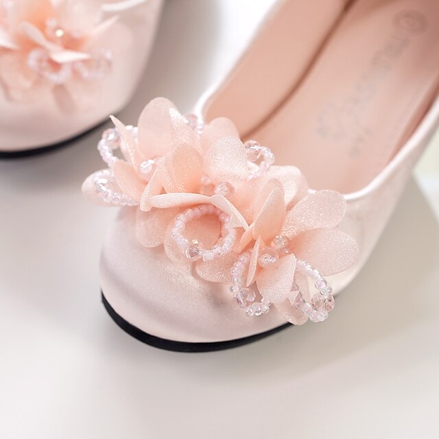 Shoes & Bags Kids Shoes | Girls Heels Flower Girl Shoes Princess Shoes Satin Little Kids(4-7ys) Big Kids(7years +) Wedding Party