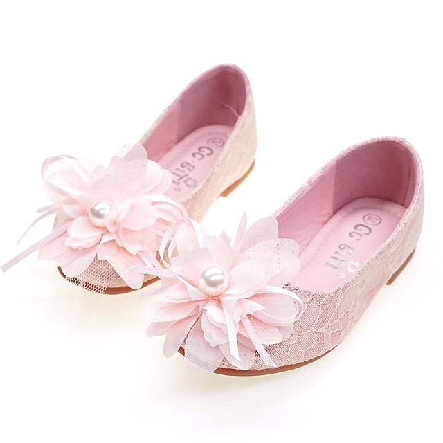 Shoes & Bags Kids Shoes | Girls Flats Comfort Flower Girl Shoes Princess Shoes Lace Mesh Dress Shoes Toddler(9m-4ys) Little Kids