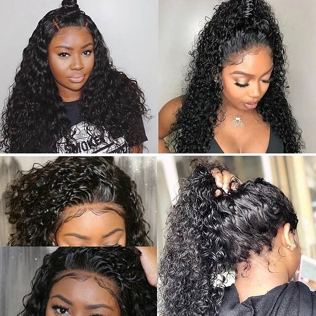 Beauty & Hair Wigs & Hair Pieces | 13*4 /4*4 Lace Front Human Hair Wigs For Black Women Water Wave 150%/180% Density Brazilian R