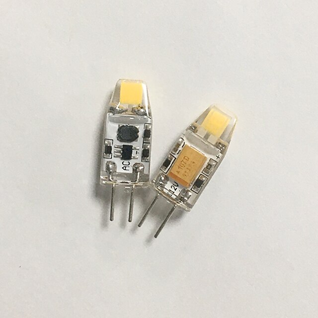 10pcs 1.5W LED COB Bi-pin Light Bulb 300lm G4 Warm White 12V 10W ...