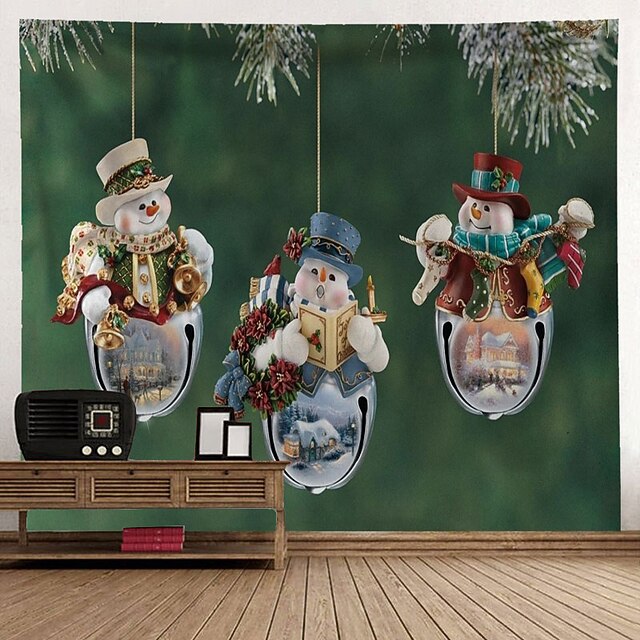 jul jultomten semester fest vägg gobeläng konst dekor filt gardin 