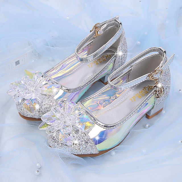 zapatos cristal para niñas zapatos de princesa cenicienta zapatos de cuero para niños zapatos para niñas pequeñas zapatos de tacón bajo para niños venta al por mayor directa de fábrica 8827802