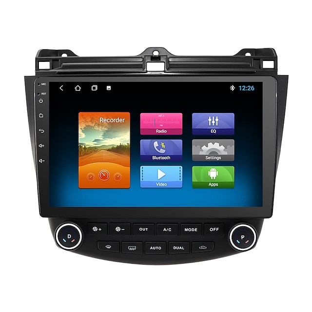  Für Honda Accord 2008-2013 Android 10.0 Autoradio Auto-Navigation Stereo Multimedia Auto-Player GPS-Radio 10-Zoll-IPs-Touchscreen 1 2 3g RAM 16 32g ROM-Unterstützung iOS Carplay Wifi Bluetooth 4g