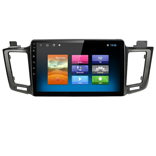  For Toyota RAV4 2013-2017 Android 10.0 Autoradio Car Navigation Stereo Multimedia Car Player GPS Radio 10 inch IPS Touch Screen 1 2 3G Ram 16 32G ROM Support iOS Carplay WIFI Bluetooth 4G 2 Din