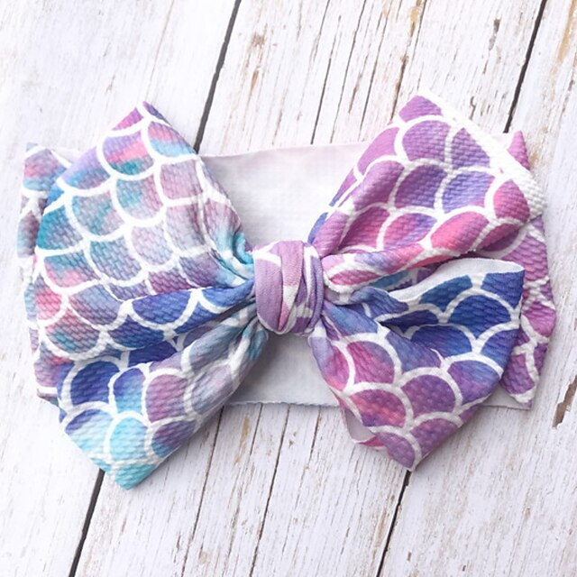 Baby & Kids Kids Accessories | 1pcs Kids Girls Active / Sweet Daily Wear Color Block Bow / Print Hair Accessories Fuchsia - GI55