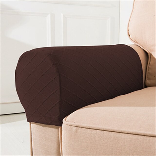 Armrest Covers for Chairs and Sofas Couch Arm Covers for Sofa Spandex Jacquard Armrest Covers