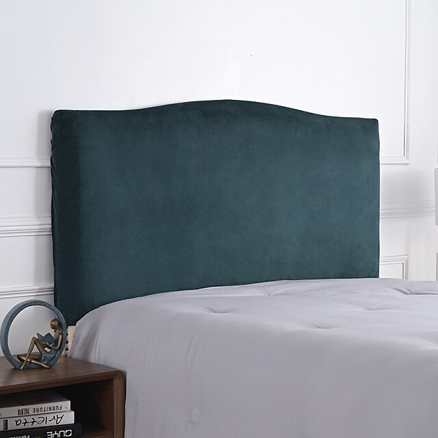 Velvet Bed Headboard Cover for Bedroom Decoration, Stretch Bed