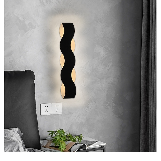  Lightinthebox conduziu luzes de parede criativas led modernas lâmpadas de parede sala de estar quarto luz de parede de ferro 220-240v 12/19 w