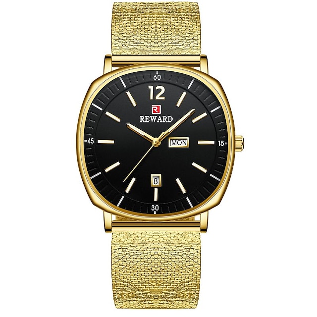 

REWARD Quartz Watches for Men's Men Analog Quartz Stylish Modern Style Large Dial Alloy Stainless Steel / Two Years / Two Years