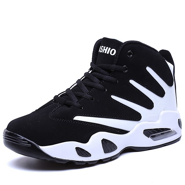  Ανδρικά Αθλητικά Παπούτσια Παπούτσια άνεσης Μπάσκετ Αθλητικό Αθλητικό PU Μη ολίσθηση Δαντέλα μέχρι πάνω Μαύρο / Άσπρο Μαύρο / Κόκκινο Μαύρο / Μπλε Φθινόπωρο