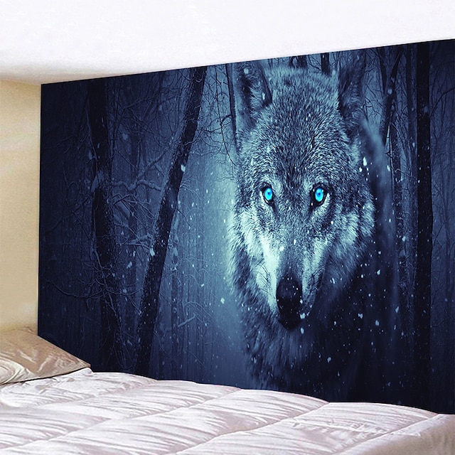  perete de lup tapiserie art decor pătură perdea agățat acasă dormitor living decor poliester