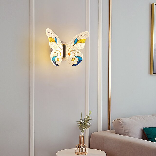  LED Wall Lights Modern LED Wall Lamps Cute Creative Bedroom Kids Room Acrylic Wall Light 220-240V 2x4 W