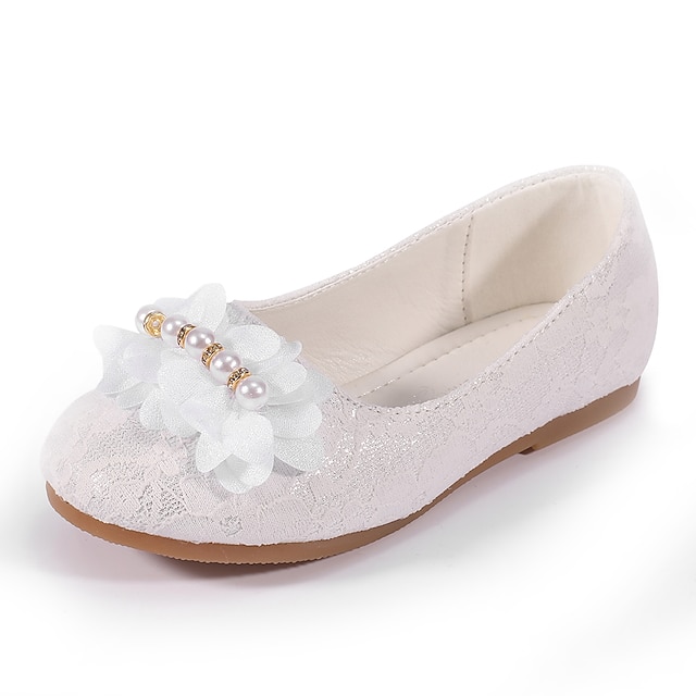 Shoes & Bags Kids Shoes | Girls Flats Comfort Flower Girl Shoes Princess Shoes Lace Mesh Dress Shoes Toddler(9m-4ys) Little Kids