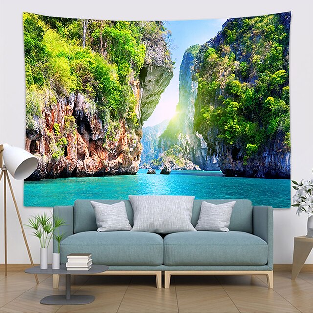 Home & Garden Home Decor | Landscape Wall Tapestry Art Decor Blanket Curtain Hanging Home Bedroom Living Room Decoration Polyest