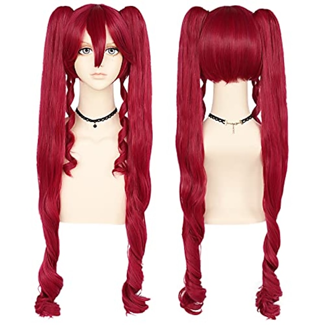 red lolita wig